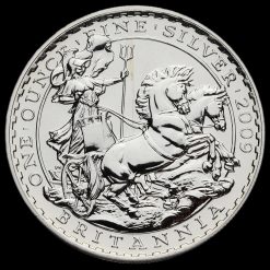 2009 Elizabeth II £2 Britannia 1 Ounce Silver Coin Reverse