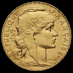France 1914 Gold 20 Francs Obverse