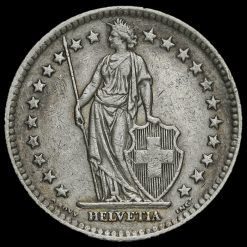 Switzerland 1946 Silver 2 Francs Obverse