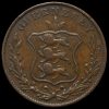 Guernsey, 1834 8 Doubles Obverse