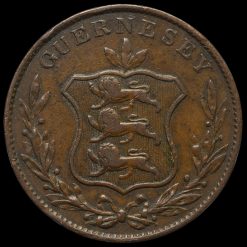 Guernsey, 1834 8 Doubles Obverse
