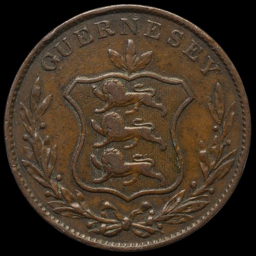 Guernsey, 1834 8 Doubles Obverse