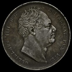 1836 William IV Milled Silver Half Crown Obverse