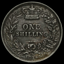 1876 Queen Victoria Young Head Silver Shilling