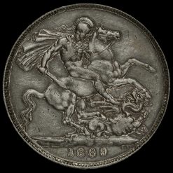 1889 Queen Victoria Jubilee Head Silver Crown Reverse