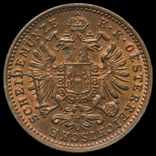 Austria, 1891 Franz Joseph I 1 Kreuzer Obverse