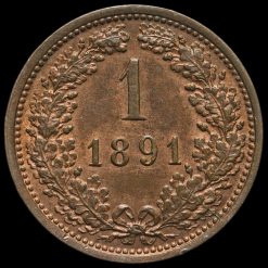 Austria, 1891 Franz Joseph I 1 Kreuzer Reverse