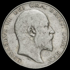 1907 Edward VII Silver Half Crown Obverse