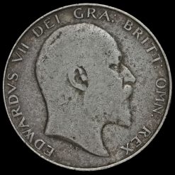 1907 Edward VII Silver Half Crown Obverse