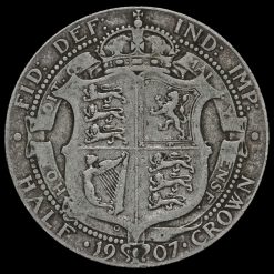 1907 Edward VII Silver Half Crown Reverse
