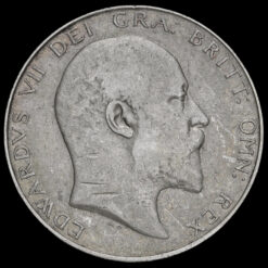 1909 Edward VII Silver Half Crown Obverse