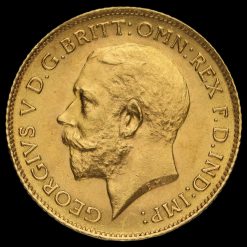 1914 George V Gold Half Sovereign Obverse