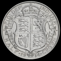 1914 George V Silver Half Crown Reverse