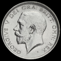 1918 George V Silver Half Crown Obverse