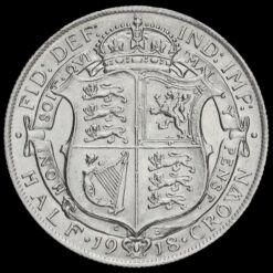 1918 George V Silver Half Crown Reverse
