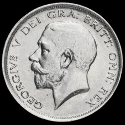 1918 George V Silver Half Crown Obverse