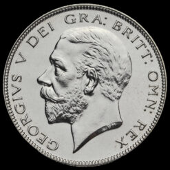 1927 George V Silver Proof Half Crown Obverse