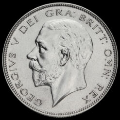 1935 George V Silver Half Crown Obverse