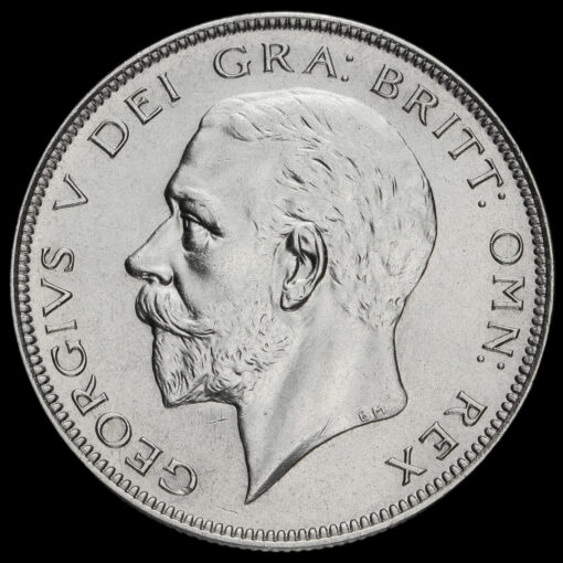 1935 George V Silver Half Crown Obverse