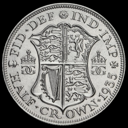 1935 George V Silver Half Crown Reverse