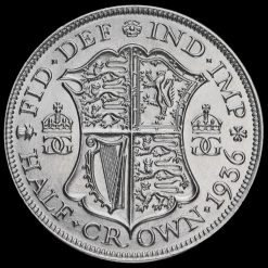 1936 George V Silver Half Crown Reverse