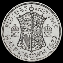 1937 George VI Silver Proof Half Crown Reverse
