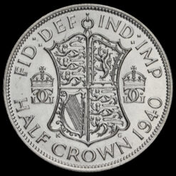 1940 George VI Silver Half Crown Reverse