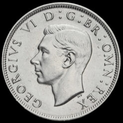 1942 George VI Silver Half Crown Obverse