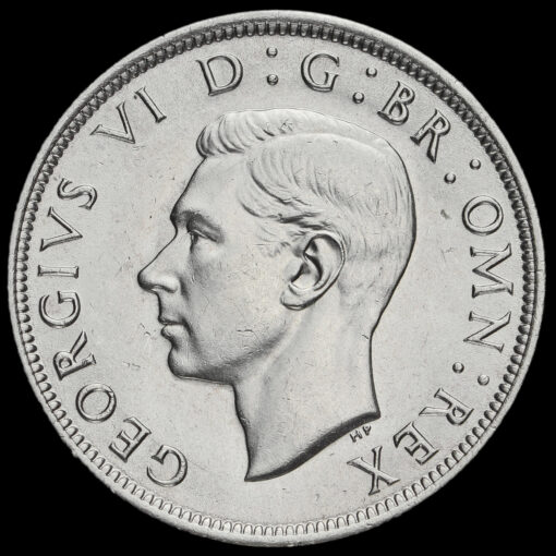 1942 George VI Silver Half Crown Obverse