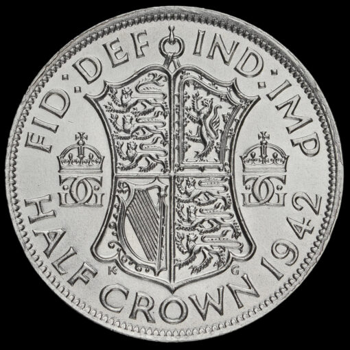 1942 George VI Silver Half Crown Reverse