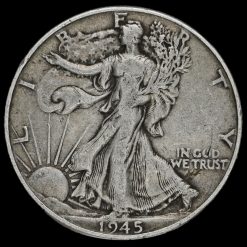 USA 1945 Walking Liberty Silver Half Dollar Obverse