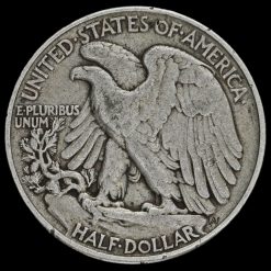 USA 1945 Walking Liberty Silver Half Dollar Reverse