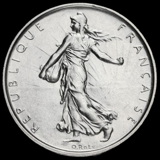 France 1961 Silver 5 Francs Obverse