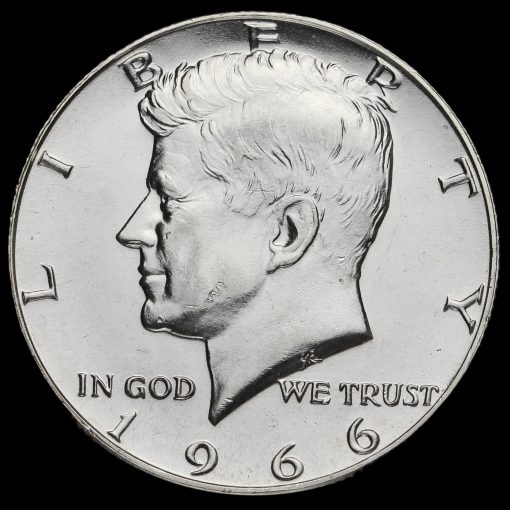 USA 1966 Kennedy Silver Half Dollar Obverse