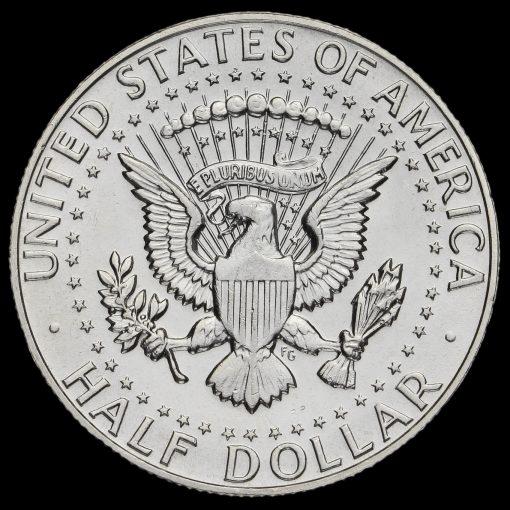 USA 1966 Kennedy Silver Half Dollar Reverse