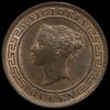 Ceylon (Sri Lanka) 1901 Queen Victoria One Cent Obverse