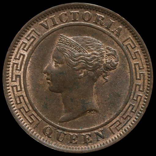 Ceylon (Sri Lanka) 1901 Queen Victoria One Cent Obverse