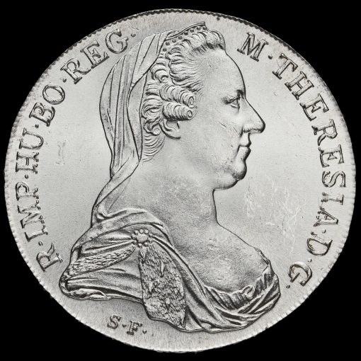 1780 Austria Maria Theresa Silver Thaler Restrike Obverse