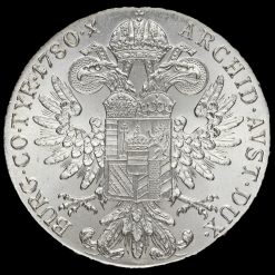 1780 Austria Maria Theresa Silver Thaler Restrike Reverse