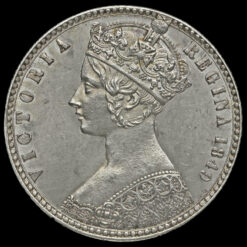 1849 Queen Victoria Godless Florin Obverse