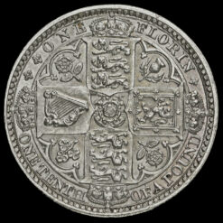 1849 Queen Victoria Godless Florin Reverse