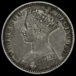1849 Queen Victoria Godless Florin Obverse