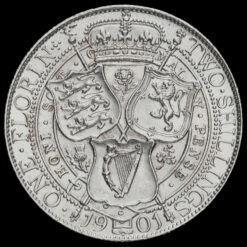 1901 Queen Victoria Veiled Head Silver Florin Reverse