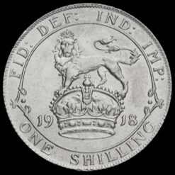 1918 George V Silver Shilling Reverse
