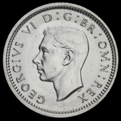 1937 George VI Silver Threepence Obverse