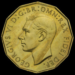 1951 George VI Proof Brass Threepence Obverse