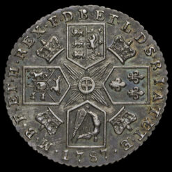 1787 George III Early Milled Silver Shilling Reverse