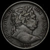 1816 George III Milled Silver 'Bull Head' Half Crown Obverse