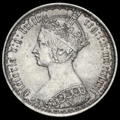 1872 Queen Victoria Gothic Florin Obverse