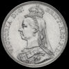 1887 Queen Victoria Jubilee Head Silver Crown Obverse